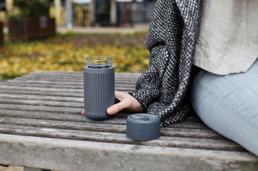 Logotrade reklaminės dovanos nuotrauka: „Black+Blum“ stiklinis kelioninis puodelis, 340 ml