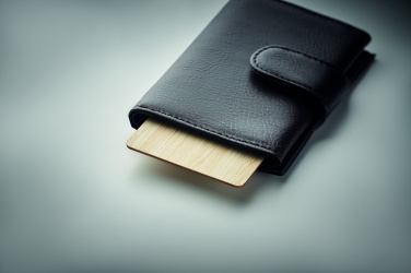 Лого трейд бизнес-подарки фото: Карта RFID из бамбука