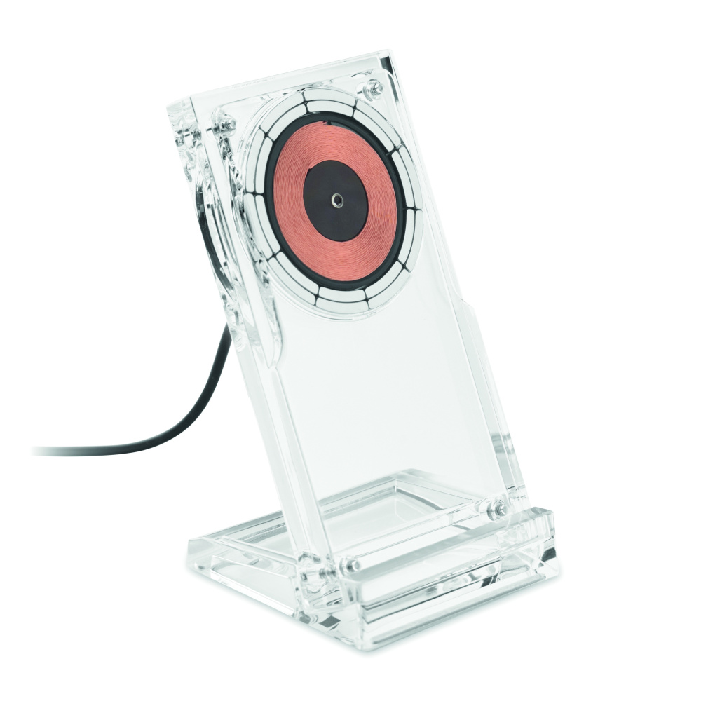 Логотрейд pекламные продукты картинка: Acrylic wireless charger 15W
