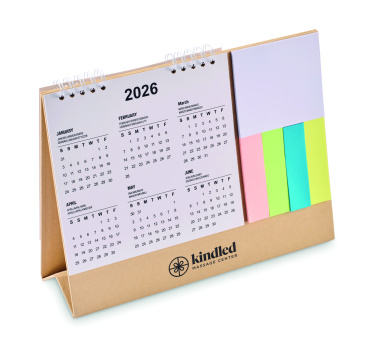 Лого трейд бизнес-подарки фото: Desk calendar with memo pad