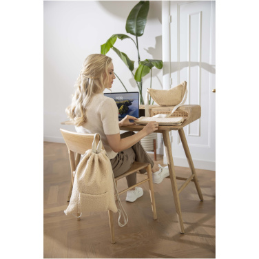 Логотрейд pекламные cувениры картинка: Bear рюкзак со шнурком из переработанной шерпы GRS объемом 9 л