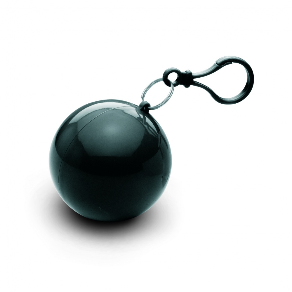 Logotrade profilreklam bild: Regnponcho i rund behållare